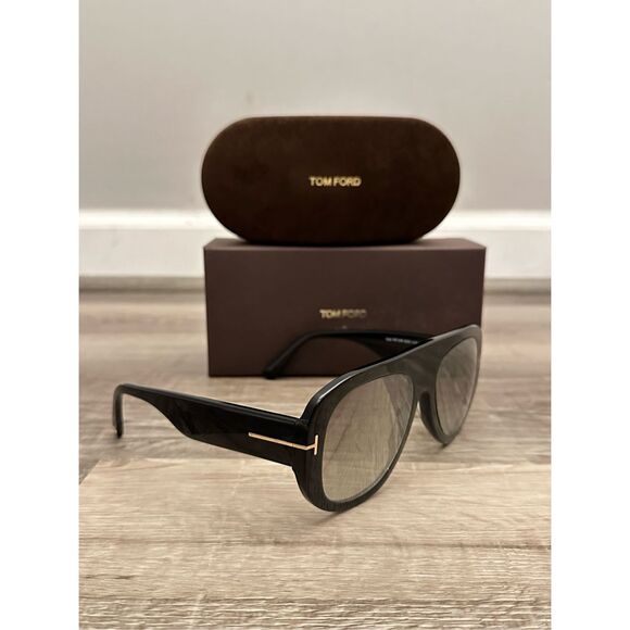 Tom Ford Cecil UNISEX Plastic Pilot Frame Sunglasses Brown Gradient BRAND NEW main image 9
